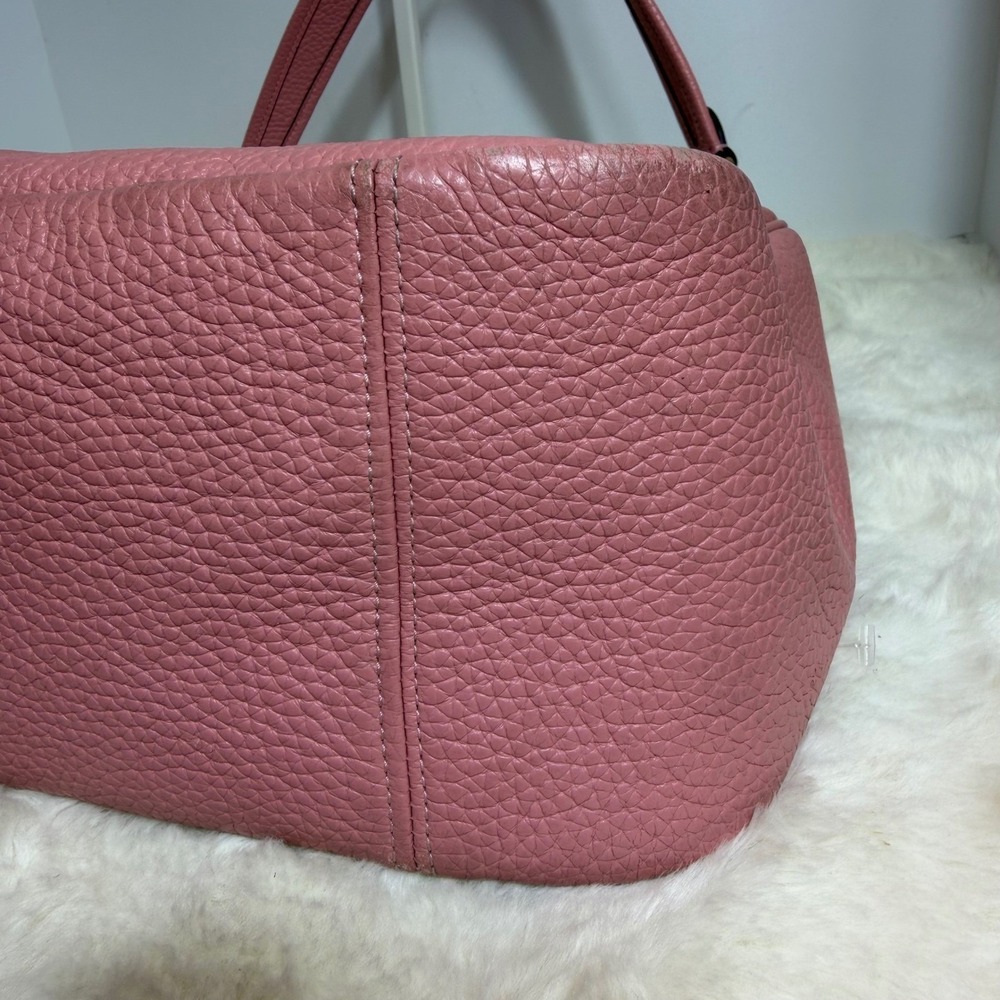 Coach Cary Shoulder Bag CC435 Bubblegum Pink Extra Straps Pebble Leather Pink - Picture 11 of 16